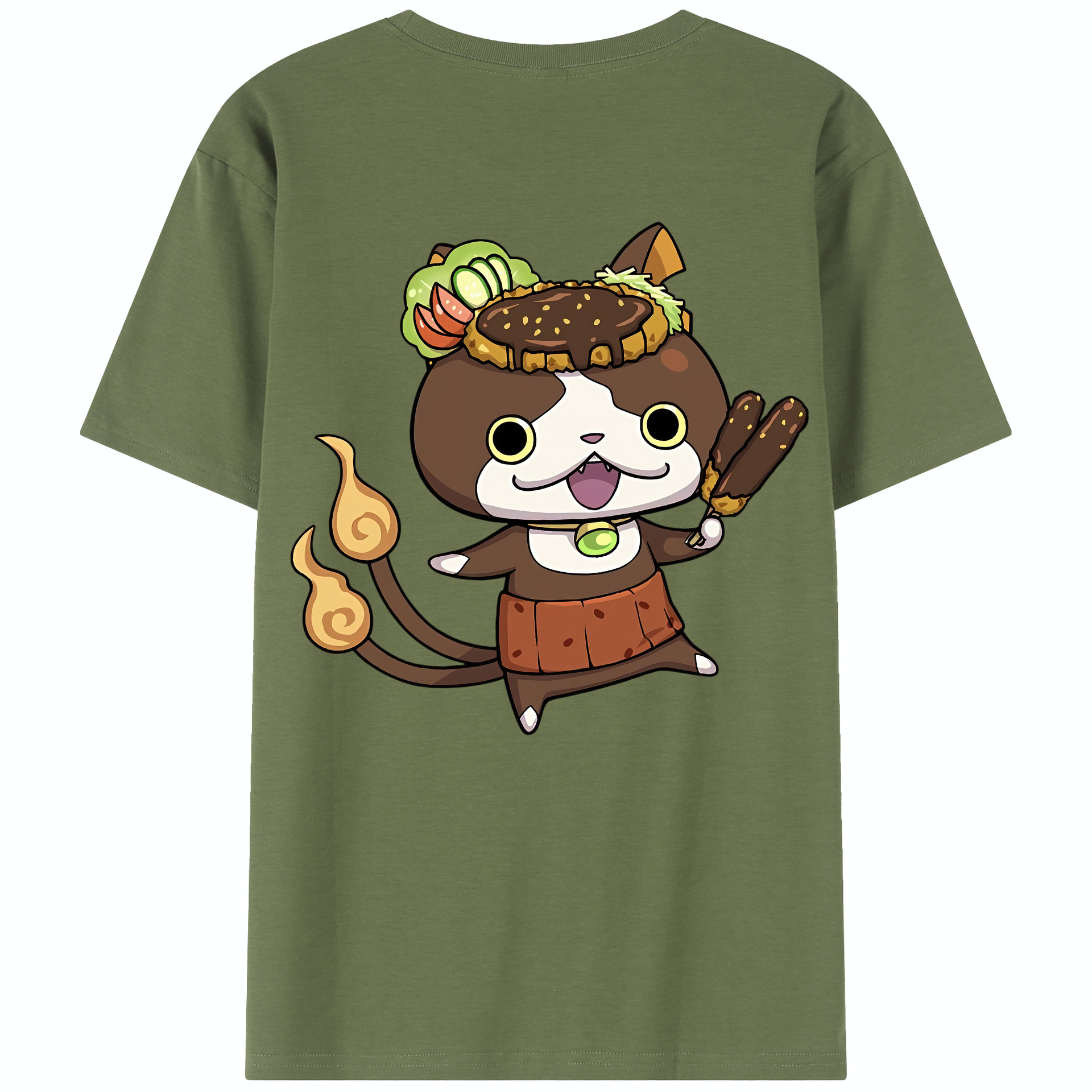 （画像用） 妖怪ウォッチ Yo-kai Watch 綿100％半袖Tシャツ（背面プリント）